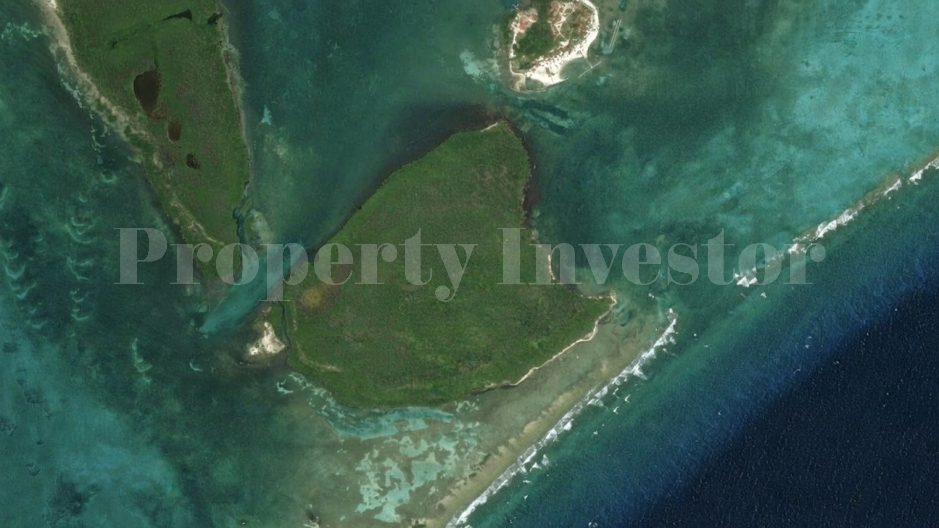 Caye Bokel — 33 Acre Private Virgin Island Parcel for Sale in Belize