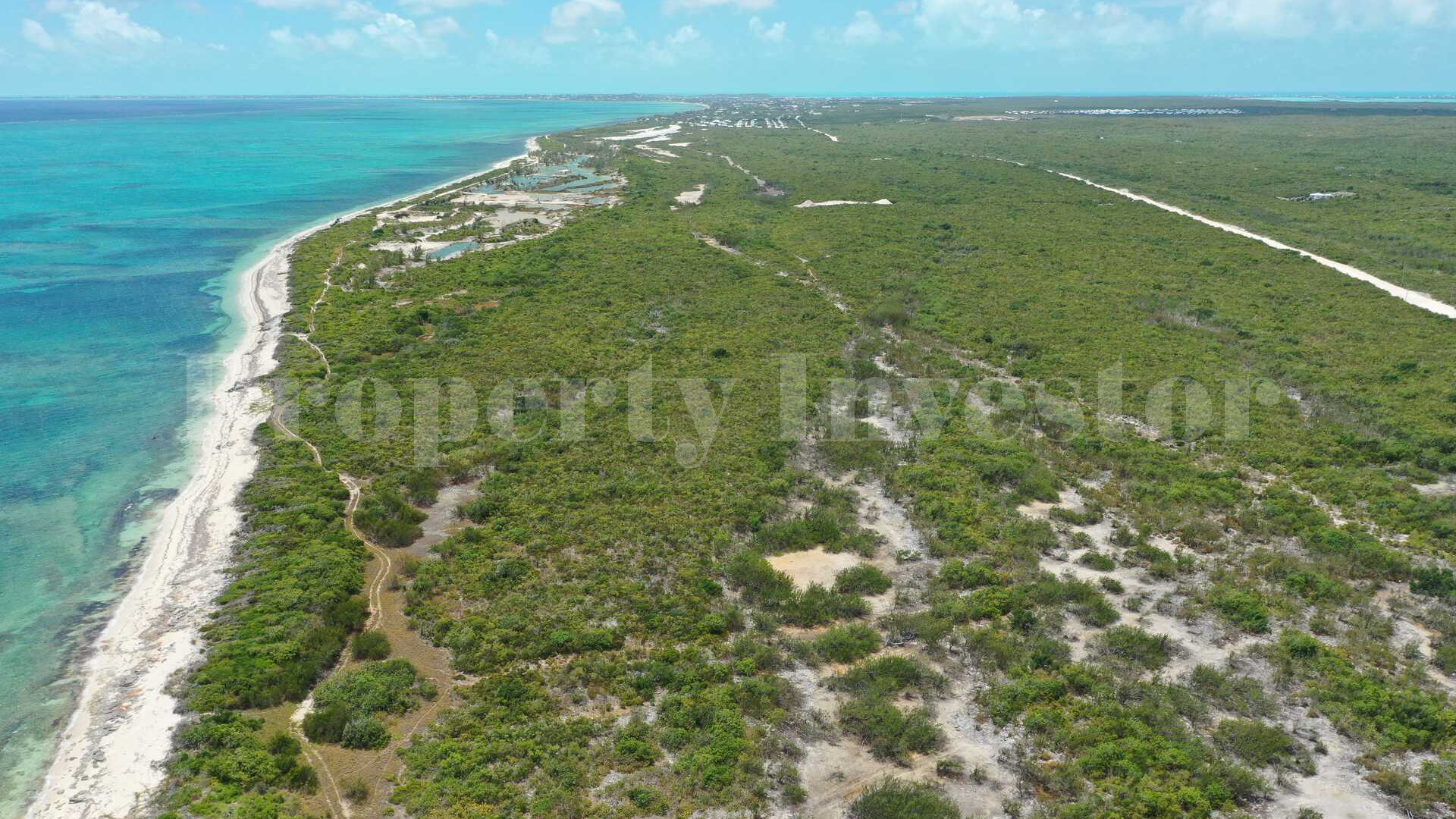 Exclusive 8 Hectare Beachfront Lot for Commercial Development in Providenciales, Turks & Caicos