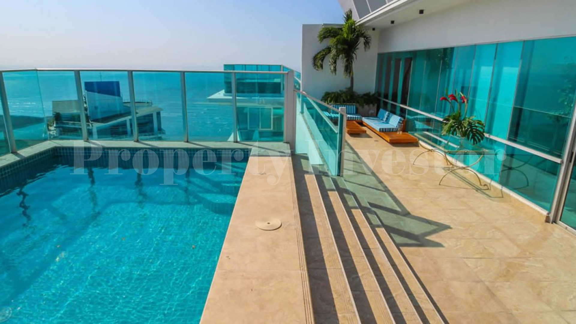 Impressive 4 Bedroom Three-Storey Oceanview Penthouse with Rooftop Pool & Terrace for Sale in Panama City, Panama