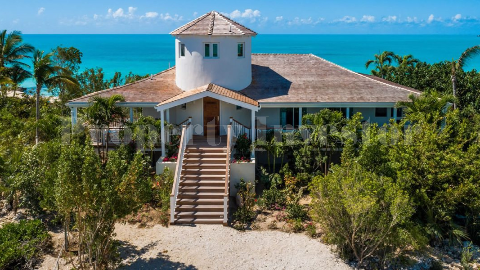 Upscale 4 Bedroom Caribbean Style Oceanfront Villa for Sale in Turks & Caicos