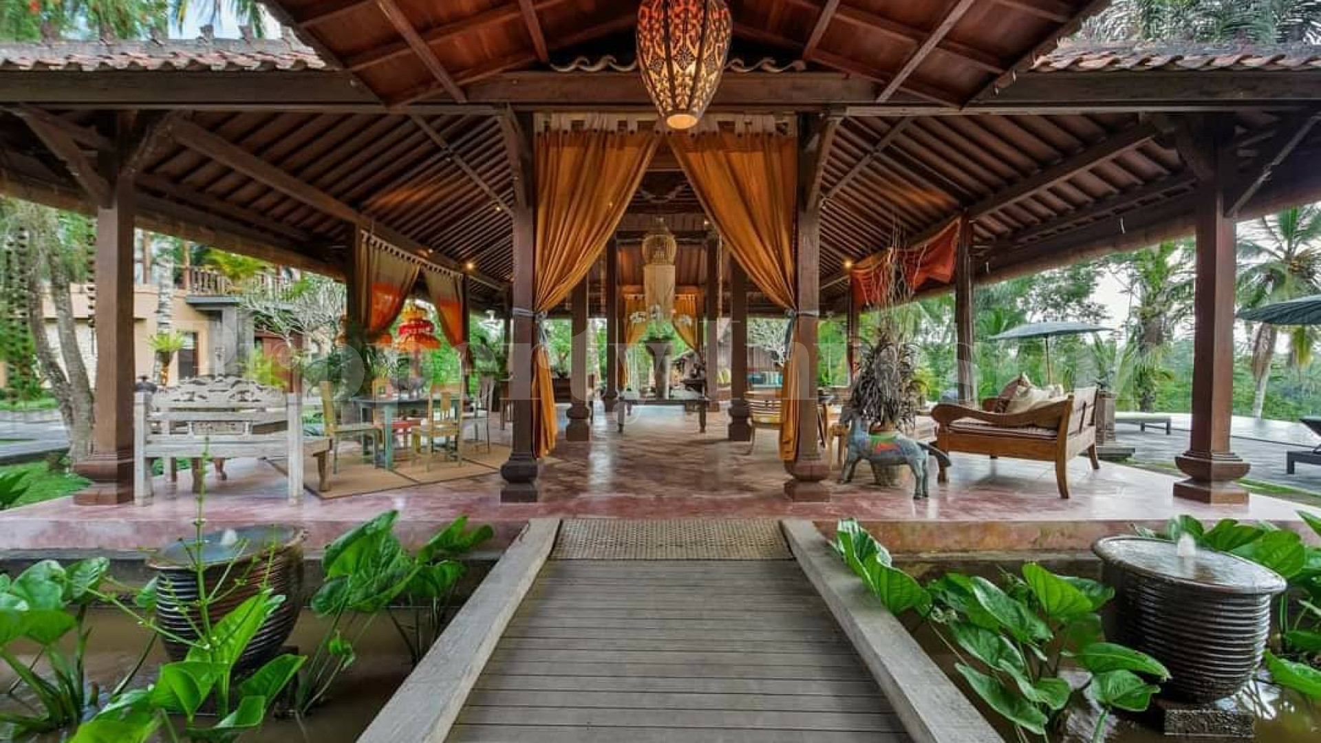 Lush 4 Bedroom Balinese Estate with Jungle & Valley Views for Sale in North-Ubud, Bali