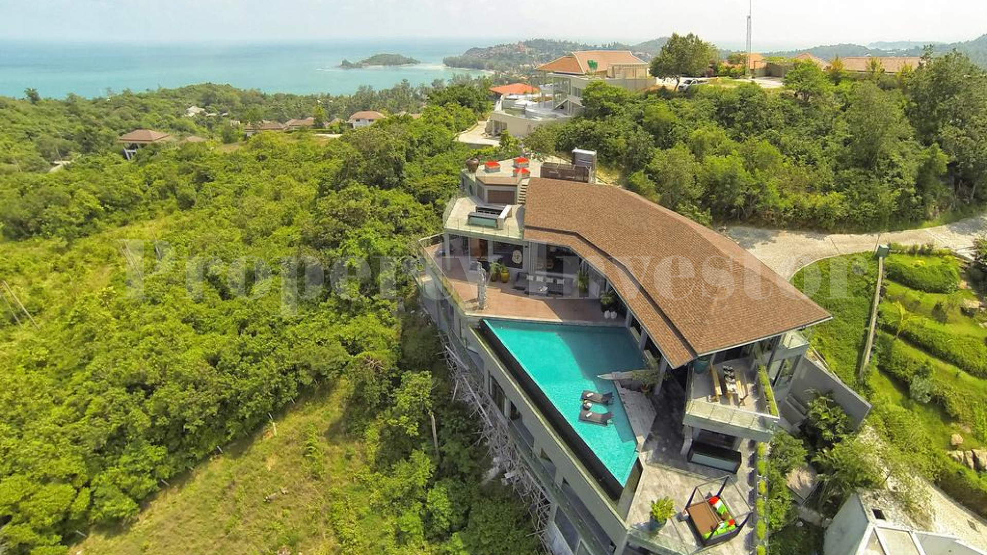 Exceptional 8 Bedroom Luxury Sea View Hillside Villa for Sale in Koh Samui, Thailand