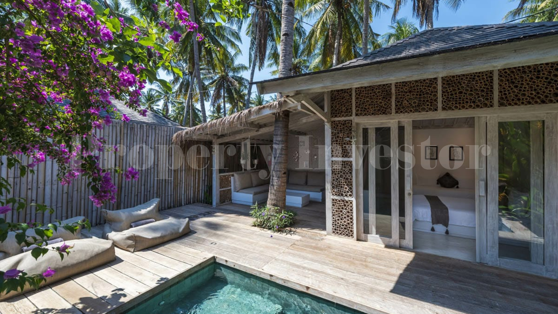 Charming 4* Boutique Hotel with 11 1-2 Bedroom Villas in the Gili Islands, Indonesia