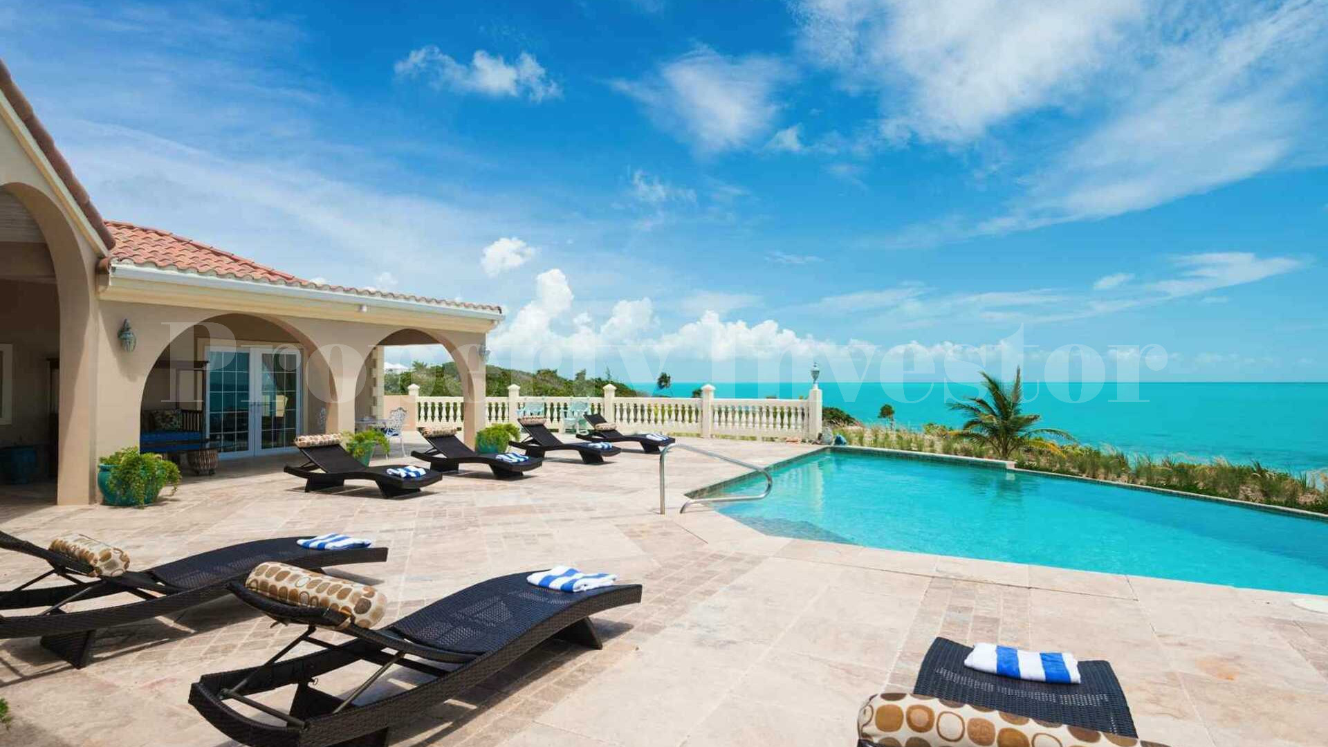 Popular 7 Bedroom Beachfront Rental Villa on Long Beach, Turks & Caicos