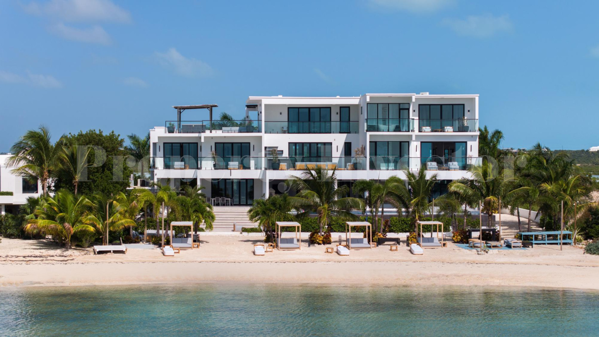 Premier 10 Bedroom Beachfront Trophy  Estate for Sale in Turtle Tail, Turks & Caicos