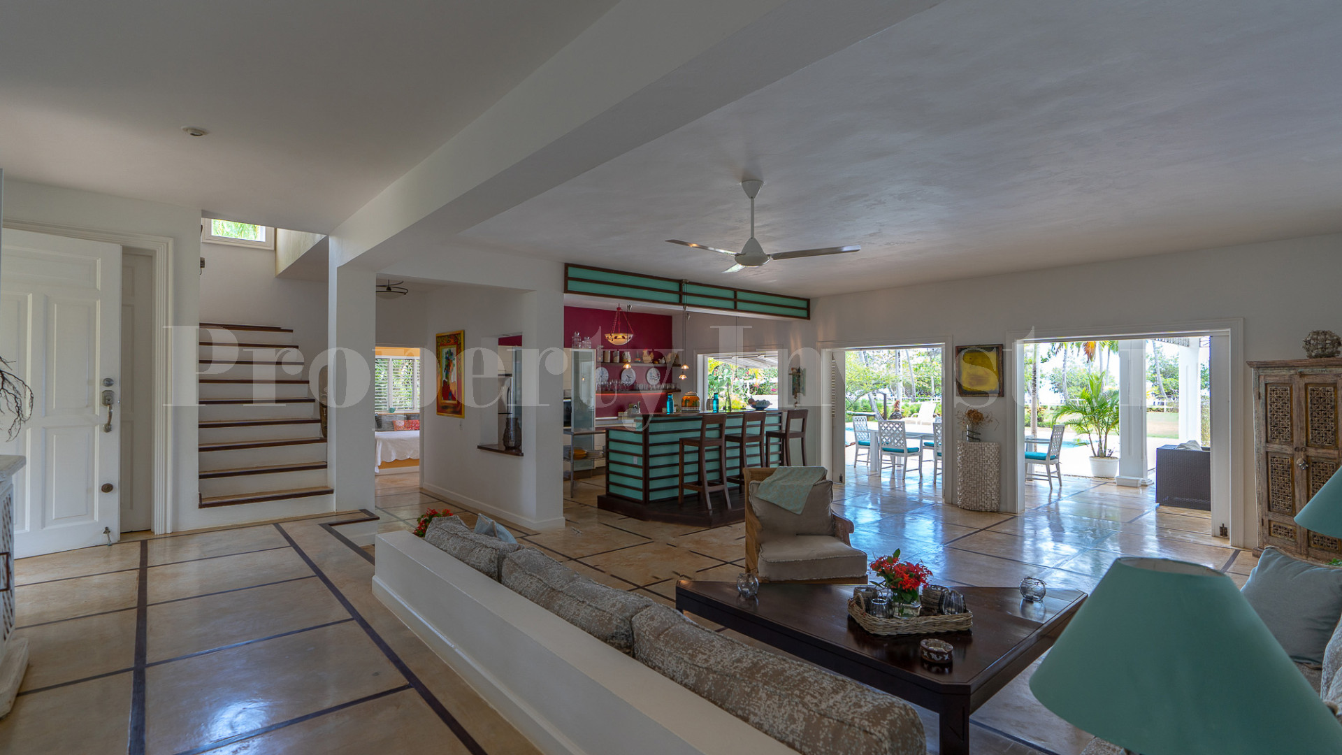 Magnificent 5 Bedroom Private Colonial Style Beachfront Villa for Sale in La Esperanza, Las Terrenas