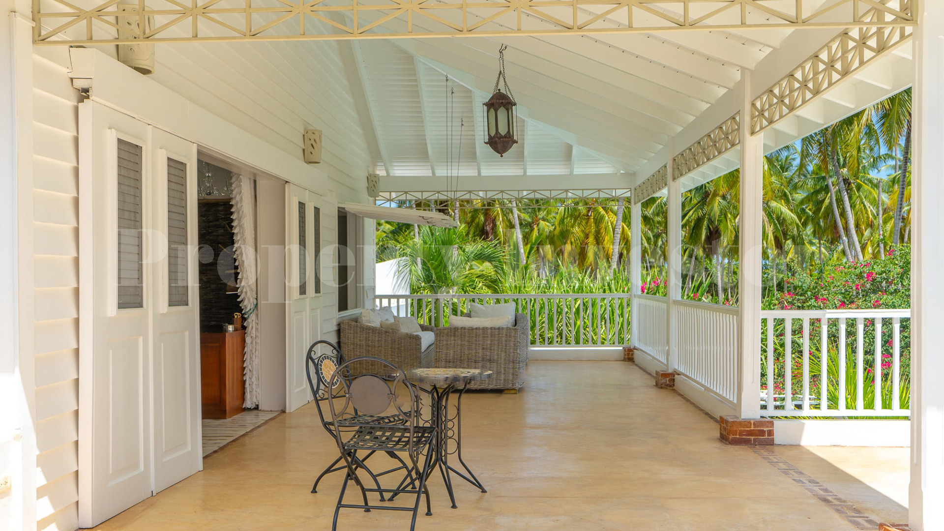 Magnificent 5 Bedroom Private Colonial Style Beachfront Villa for Sale in La Esperanza, Las Terrenas