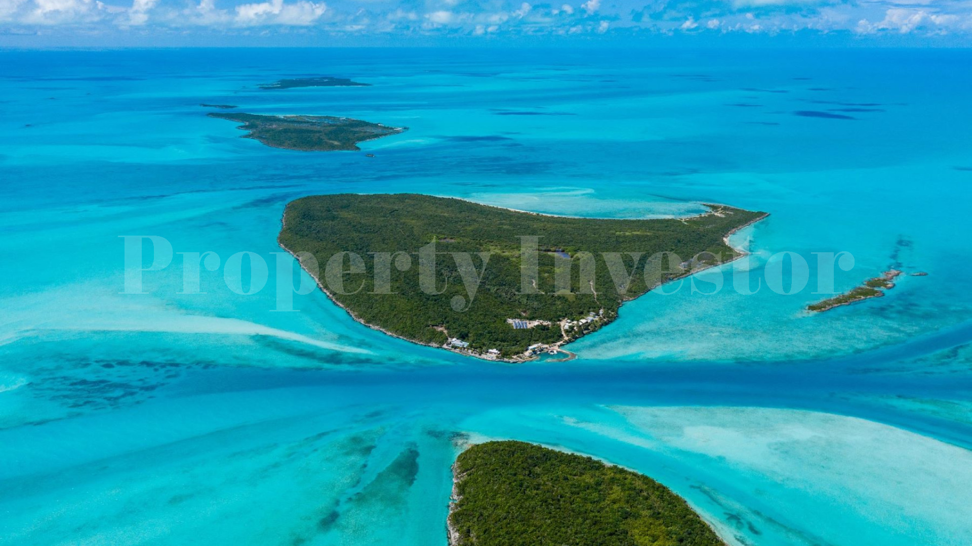 Self Sustainable 104 Hectare Private Island & Residence with Solar Array & Battery Backup for Sale in the Exuma Cays, the Bahamas