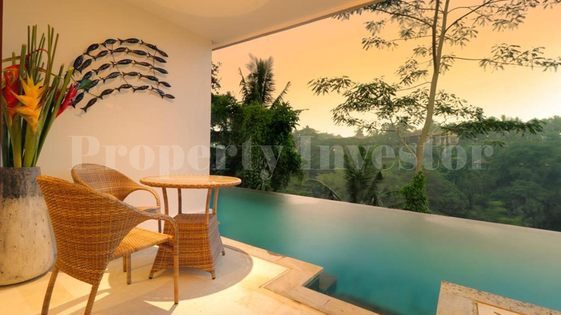 18 Bedroom 4* Star Boutique Hotel & Retreat with Unbelievable Jungle View Infinity Pool for Sale in East Ubud, Bali